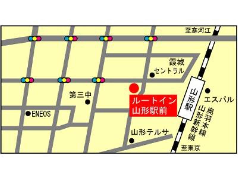 Hotel Route-Inn Yamagata Ekimae Екстер'єр фото